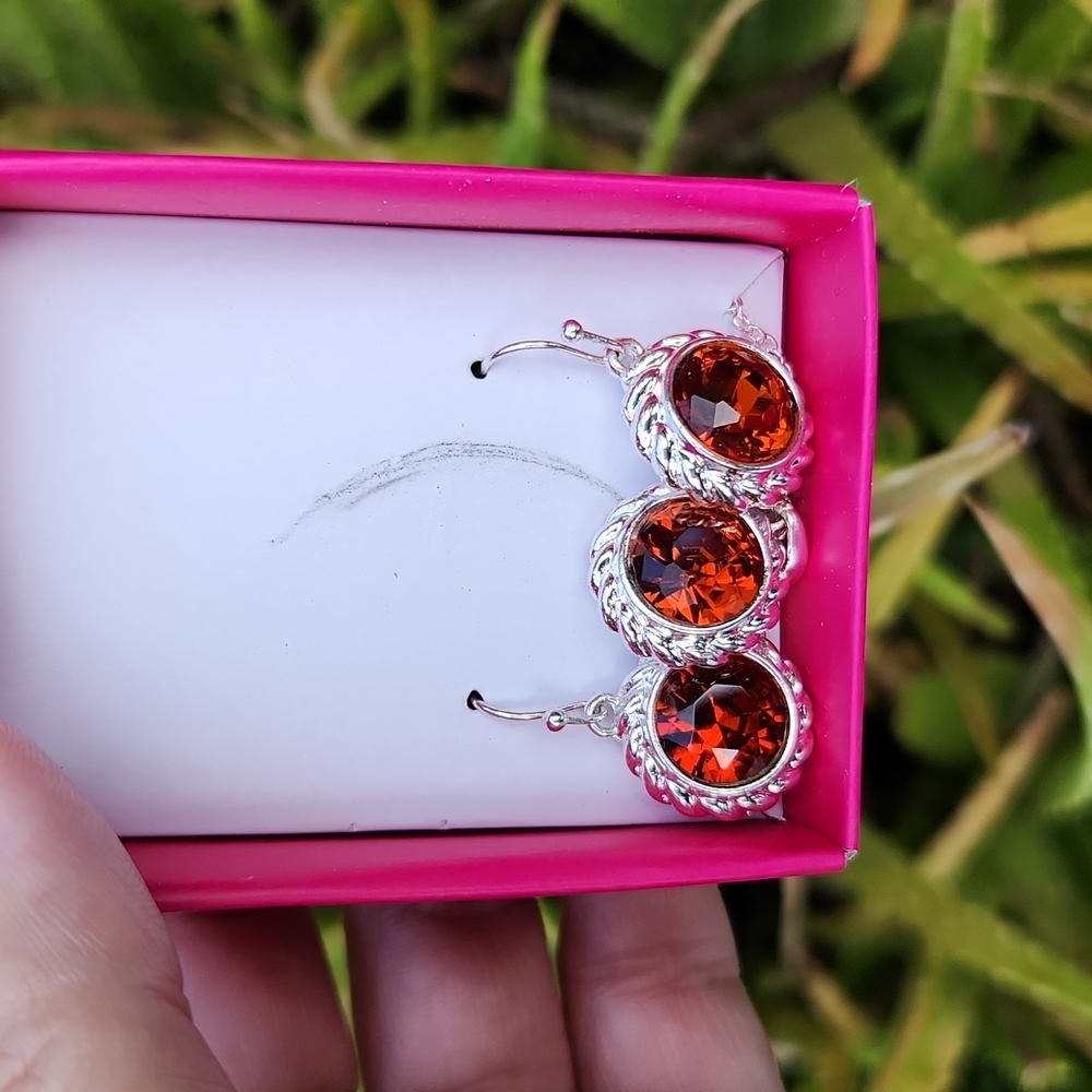 NEW! NOVEMBER  Birthstone Necklace & Earring  Set - November  TOPAZ